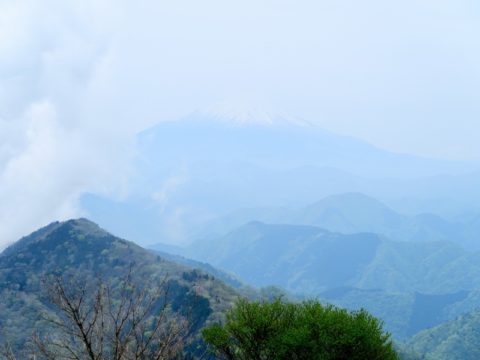 鍋割山頂富士山